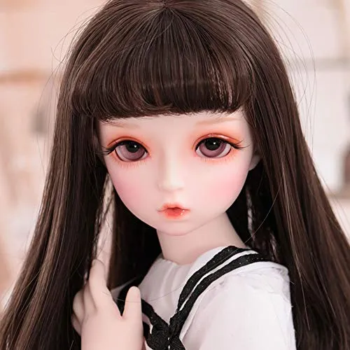 1/4 BJD Doll 42CM /16.5Inch Height Ball Jointed SD Dolls Wig Shoes Clothes Hair Hat Eyes Makeup with Gift Box
