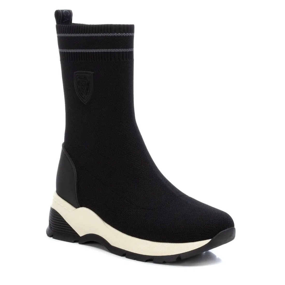 160337 Spanish Collecton Leather sneakers boots in Taupe and Black