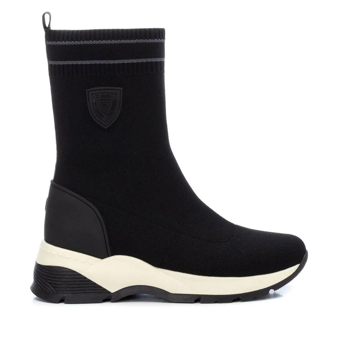 160337 Spanish Collecton Leather sneakers boots in Taupe and Black