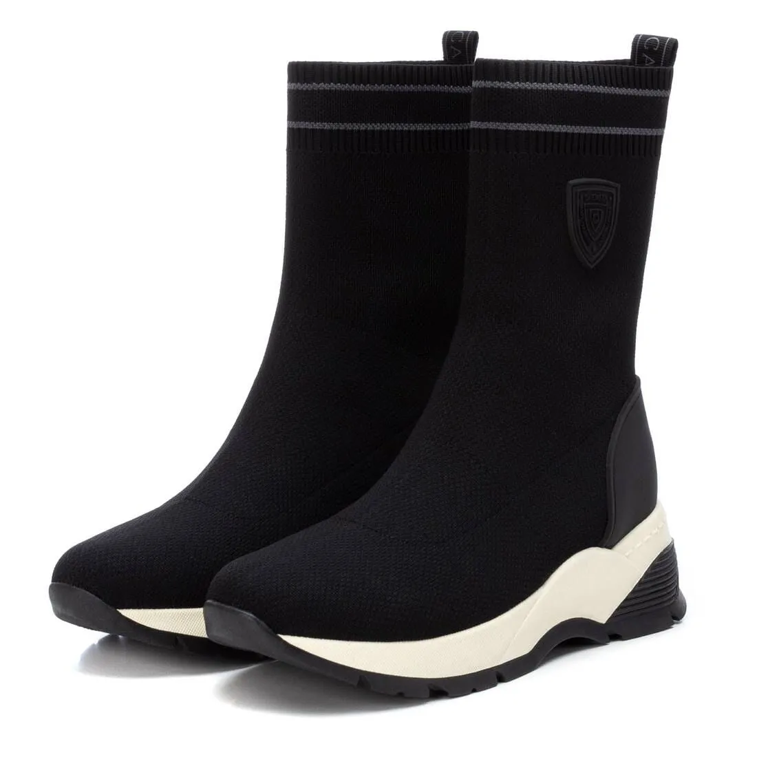 160337 Spanish Collecton Leather sneakers boots in Taupe and Black