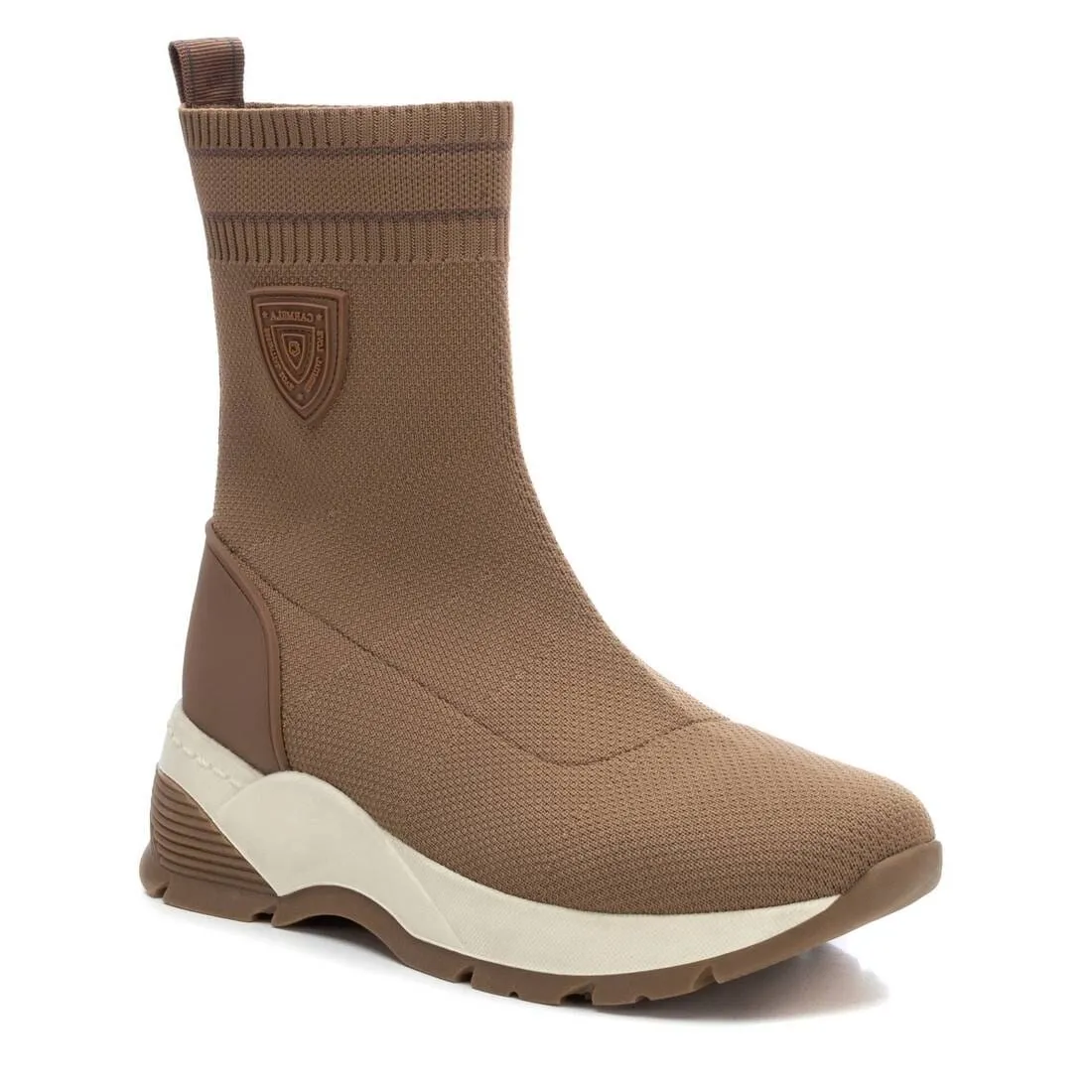 160337 Spanish Collecton Leather sneakers boots in Taupe and Black