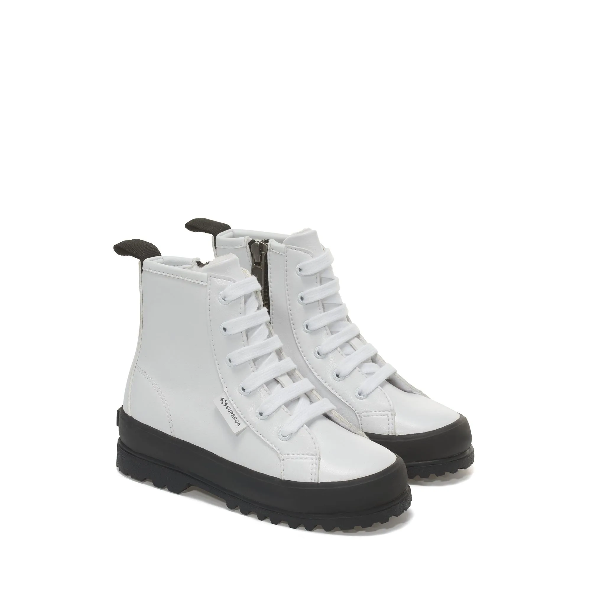 2643 KIDS ALPINA VEGAN MATERIAL - Ankle Boots - Zip - Kid unisex - WHITE