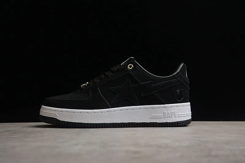 A Bathing Ape Bape Sta Black Suede