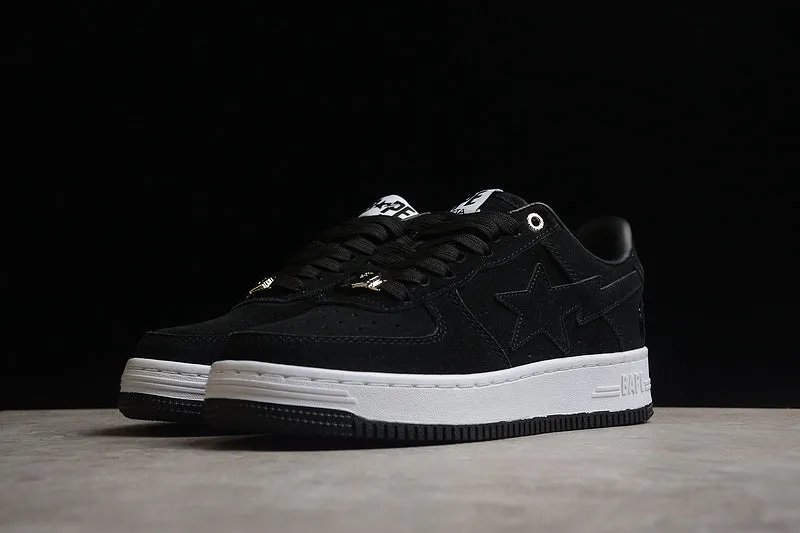 A Bathing Ape Bape Sta Black Suede