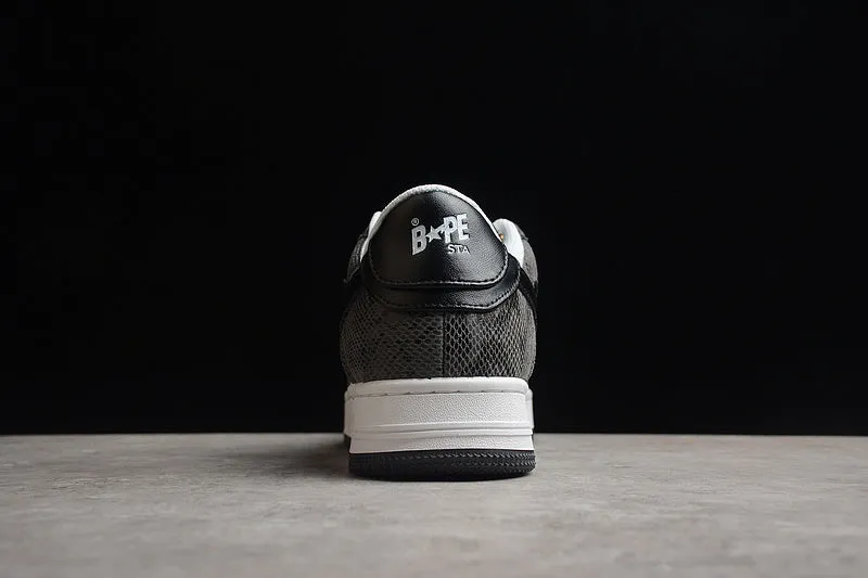 A Bathing Ape Bape Sta Snake Skin Black