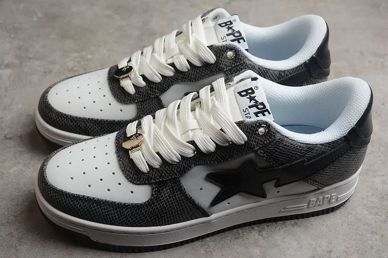 A Bathing Ape Bape Sta Snake Skin Black