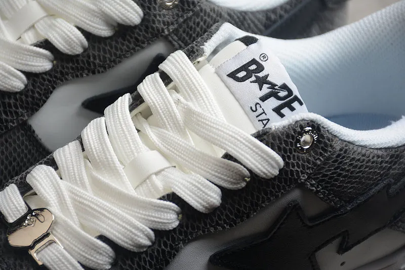 A Bathing Ape Bape Sta Snake Skin Black