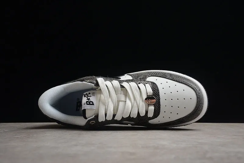 A Bathing Ape Bape Sta Snake Skin Black