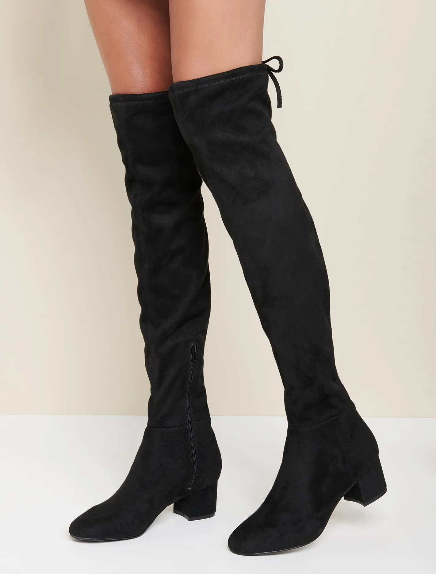 Abbie Low Block Over-The-Knee Boots