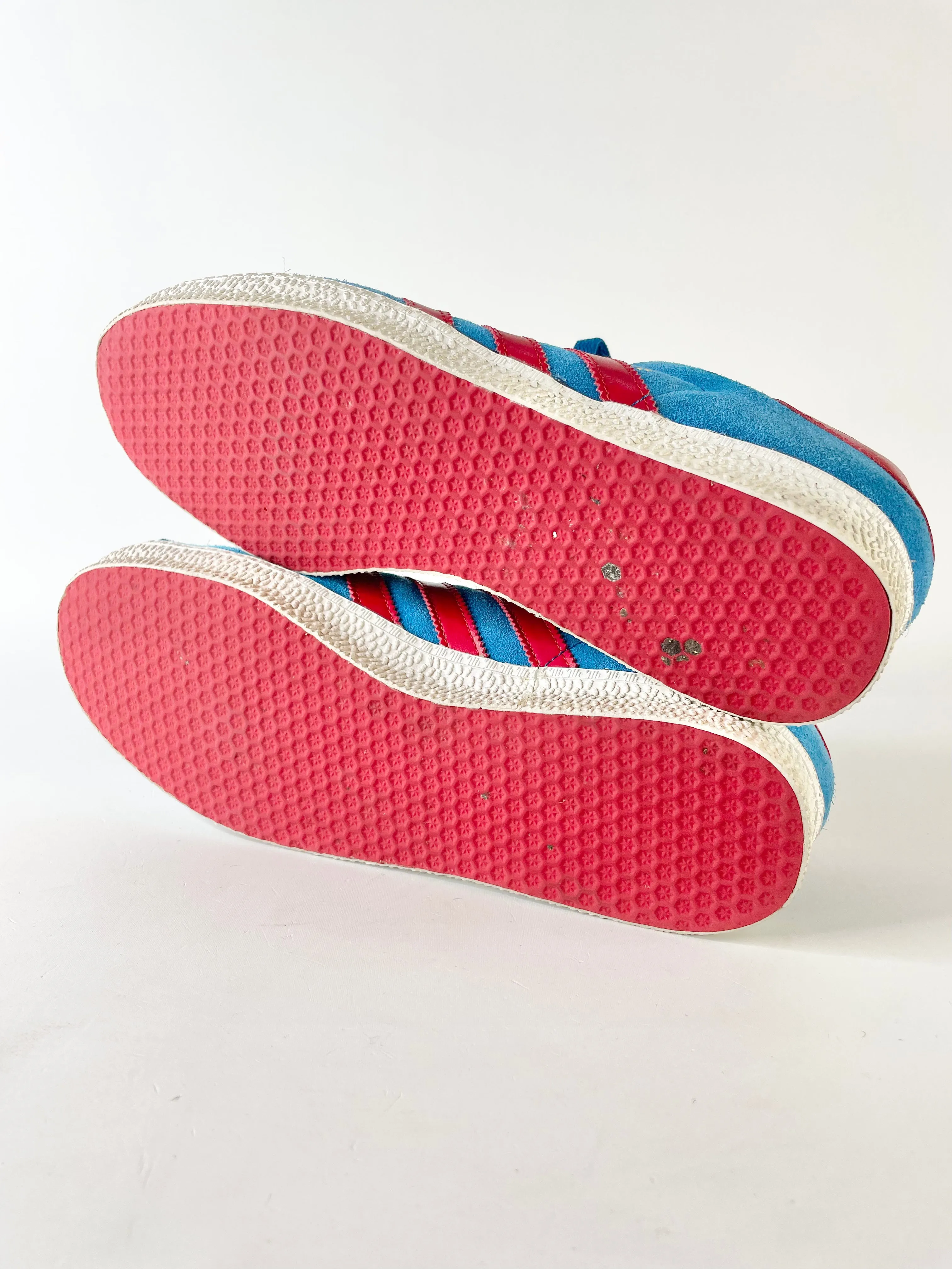 Adidas Gazelle II Blue & Red Suede Sneakers - EU42