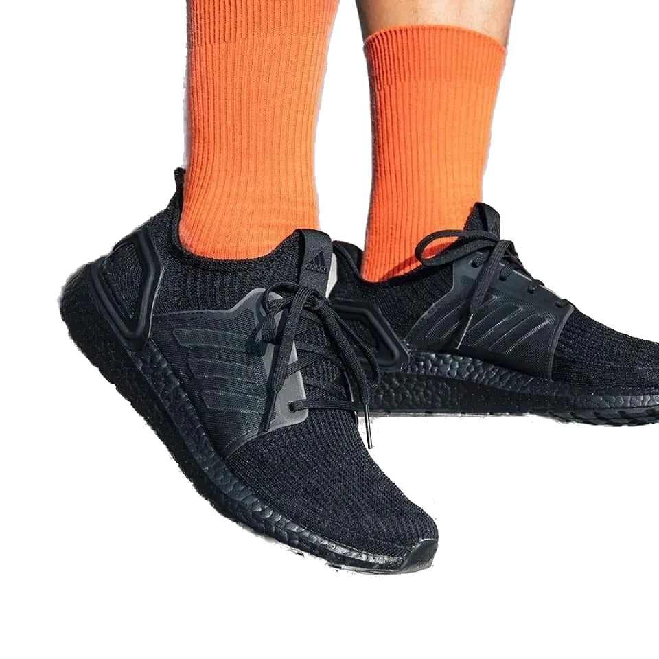 Adidas Men's Ultra Boost 2019 Shoes - Core Black / Core Black / Solar Orange