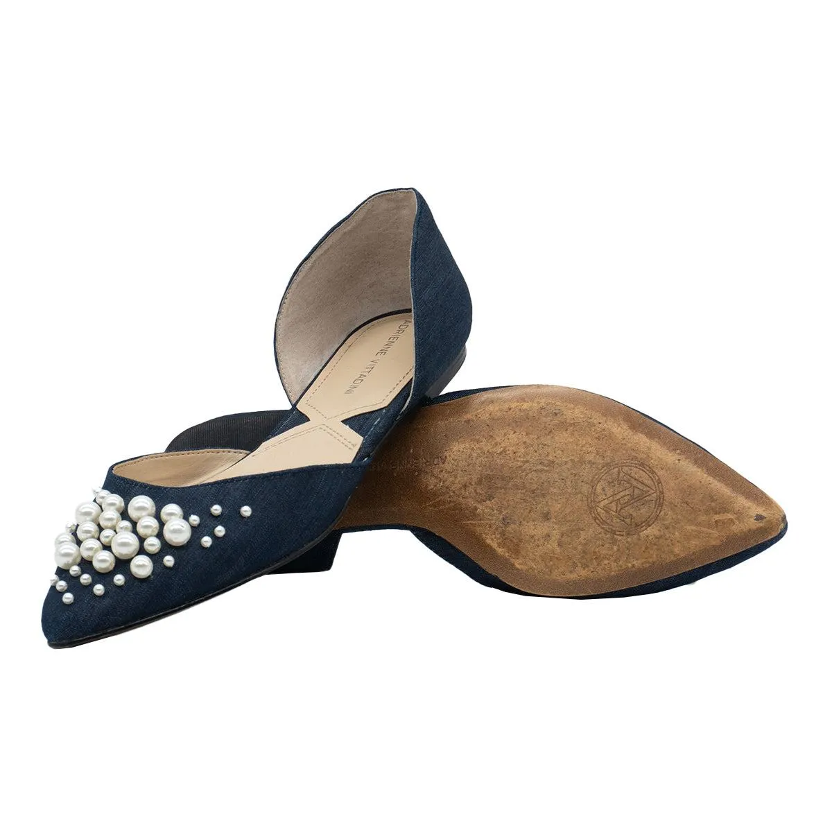 Adrienne Vittadini Fizzi Ballerinas Fabric Blue Colour For Women