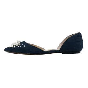 Adrienne Vittadini Fizzi Ballerinas Fabric Blue Colour For Women