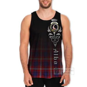 Ainslie Tartan Men's Tank Top Featuring Alba Gu Brath Family Crest Celtic Inspired