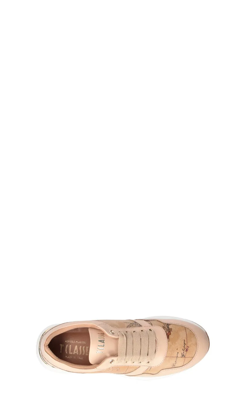 ALVIERO MARTINI Sneaker donna naturale in pelle