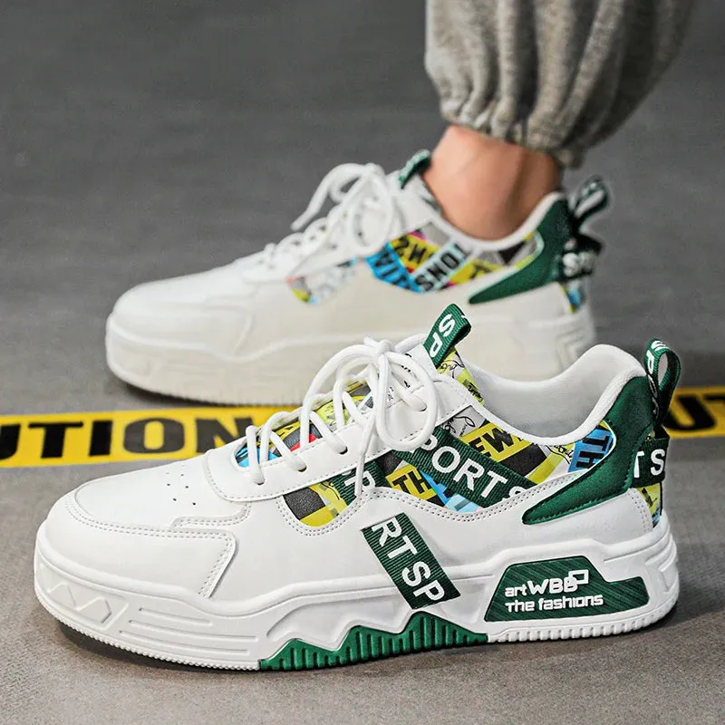 Amozae-2024 Autumn Men Casual Sneakers Canvas Chunky Platform Ankle Boots High-cut Zip Patchwork Sneakers Male Breathable Sport Shoes