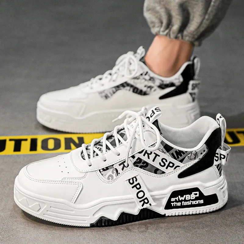 Amozae-2024 Autumn Men Casual Sneakers Canvas Chunky Platform Ankle Boots High-cut Zip Patchwork Sneakers Male Breathable Sport Shoes