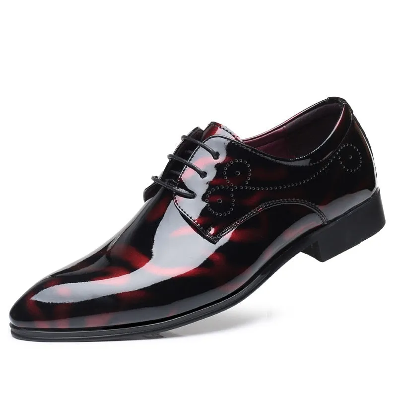 Amozae  Men Leather Shoes 2022 New Fashion Color Business Casual Shoes Large Size Non-Slip Wear-Resistant Breathable Male Shoes 38-50