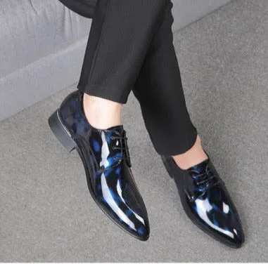 Amozae  Men Leather Shoes 2022 New Fashion Color Business Casual Shoes Large Size Non-Slip Wear-Resistant Breathable Male Shoes 38-50