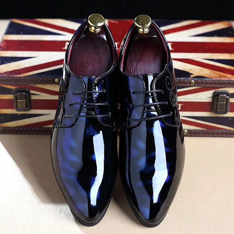 Amozae  Men Leather Shoes 2022 New Fashion Color Business Casual Shoes Large Size Non-Slip Wear-Resistant Breathable Male Shoes 38-50
