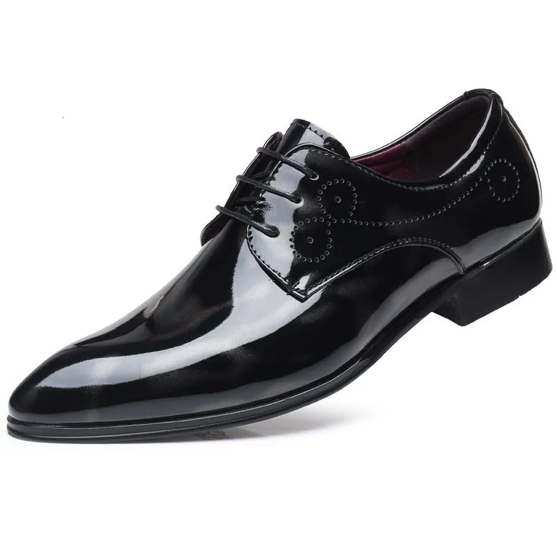 Amozae  Men Leather Shoes 2022 New Fashion Color Business Casual Shoes Large Size Non-Slip Wear-Resistant Breathable Male Shoes 38-50