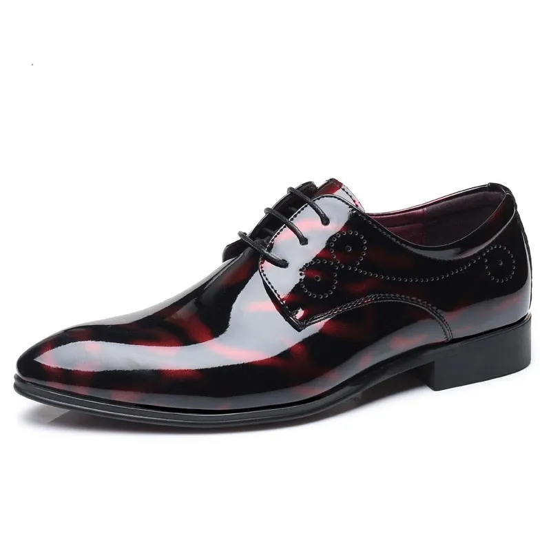 Amozae  Men Leather Shoes 2022 New Fashion Color Business Casual Shoes Large Size Non-Slip Wear-Resistant Breathable Male Shoes 38-50