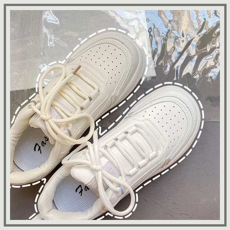 Amozae-White Women's Sneakers Shoes Sports Kawaii Platform Spring Flat Tennis Casual Basket Vulcanize Running Lolita Trainers 2024