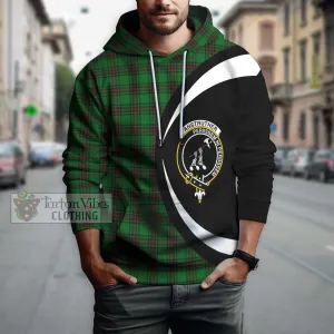 Anstruther Tartan Hoodie with Family Crest Circle Style