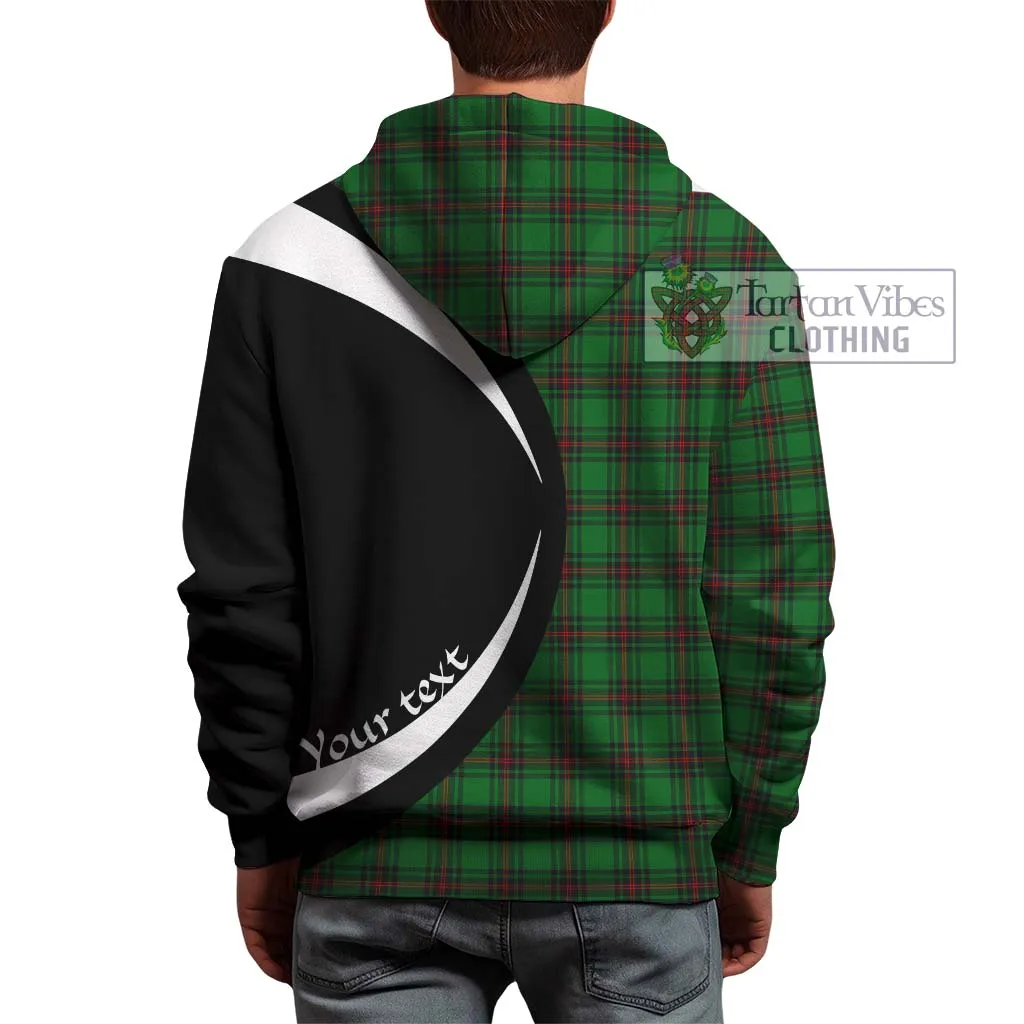Anstruther Tartan Hoodie with Family Crest Circle Style