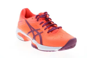 Asics Gel-Solution Speed 3 E650N Womens Orange Athletic Cross Training Shoes