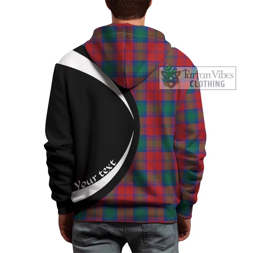 Auchinleck (Affleck) Tartan Hoodie with Family Crest Circle Style