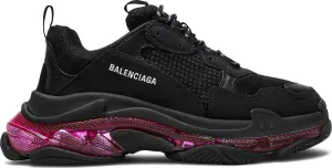 Balenciaga Triple S Sneaker 'Clear Sole - Black Pink Neon'