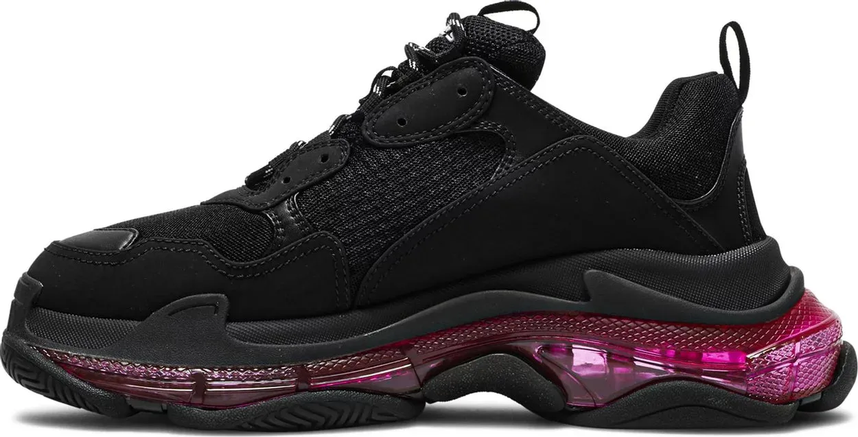 Balenciaga Triple S Sneaker 'Clear Sole - Black Pink Neon'