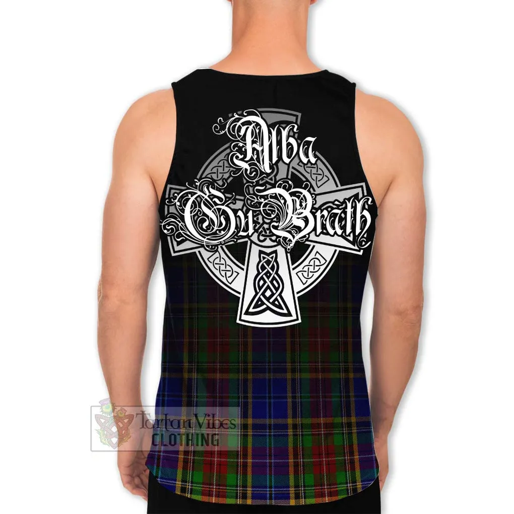 Beattie (Beatty) Tartan Men's Tank Top Featuring Alba Gu Brath Family Crest Celtic Inspired