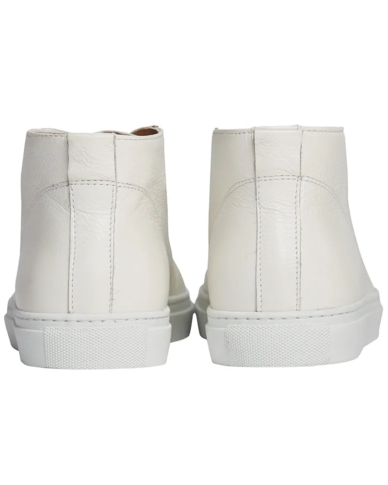 Berkeley Luigi High Top Leather Sneaker White