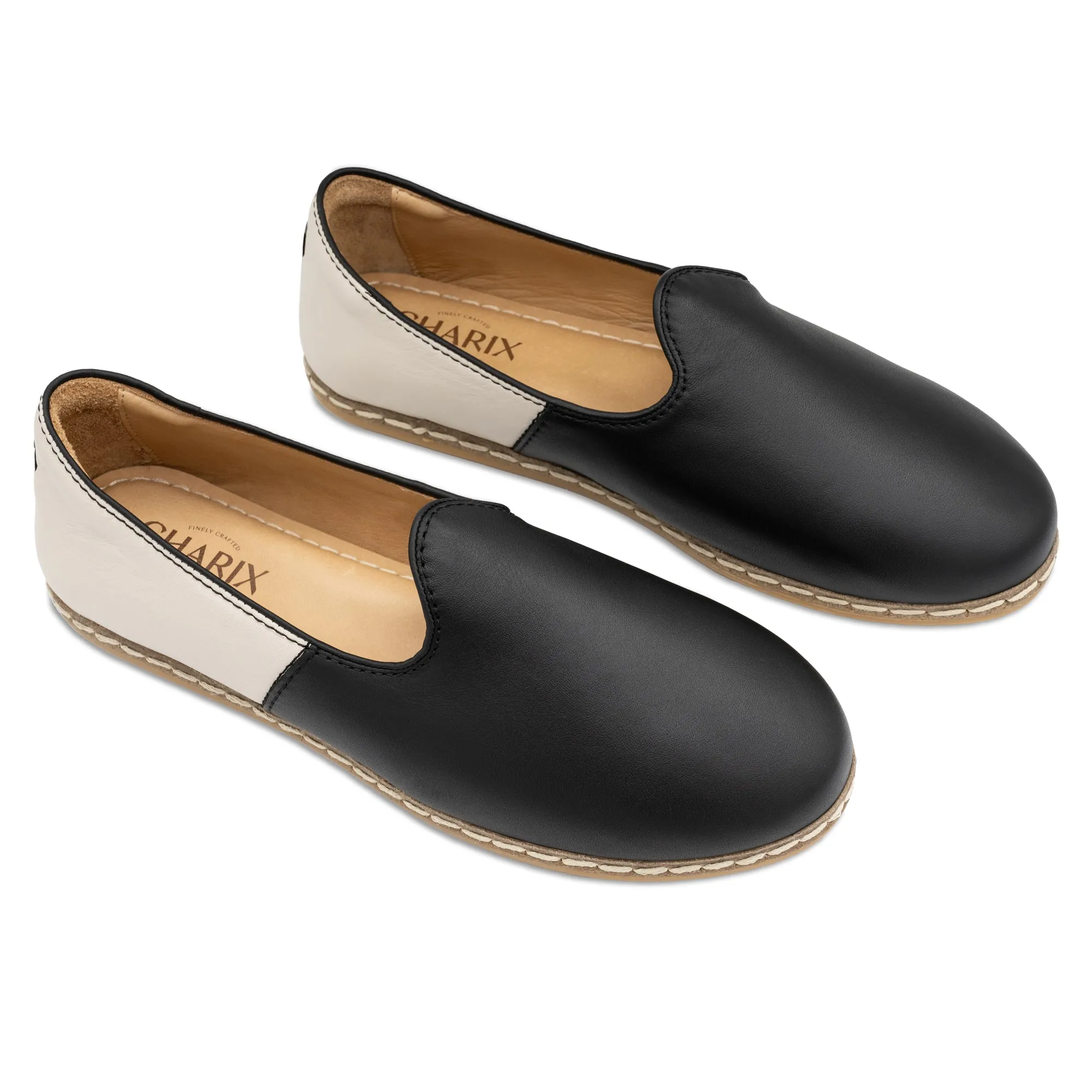 Black & White Slip Ons for Men