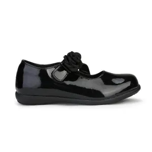 BLACK PATENT LEATHER GIRLS SCHOOL SHOES WITH VELCRO