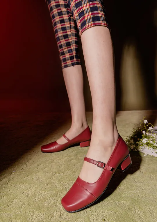 Bloom Mary Jane Blocks - Crimson