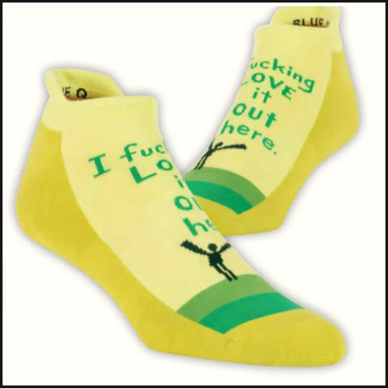 Blue Q Sneaker Sock
