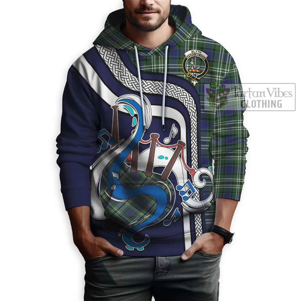Blyth Tartan Hoodie with Epic Bagpipe Style
