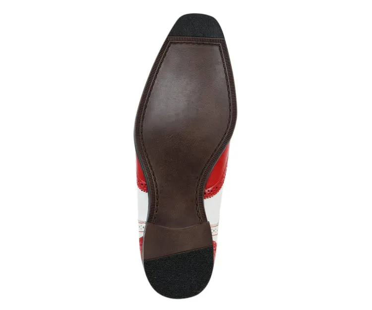 Bolano Elwyn Two Tone Derby Brogue Shoes Men’s Pu Leather
