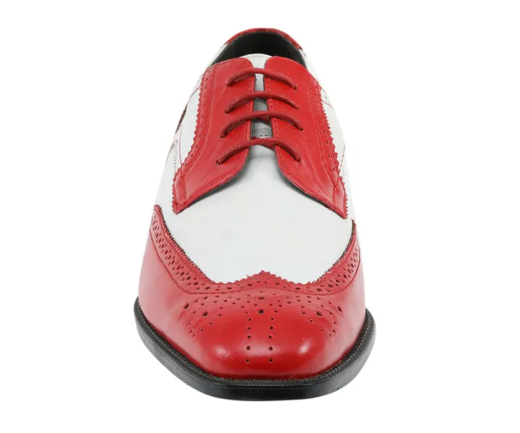 Bolano Elwyn Two Tone Derby Brogue Shoes Men’s Pu Leather