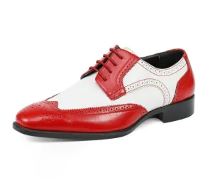 Bolano Elwyn Two Tone Derby Brogue Shoes Men’s Pu Leather