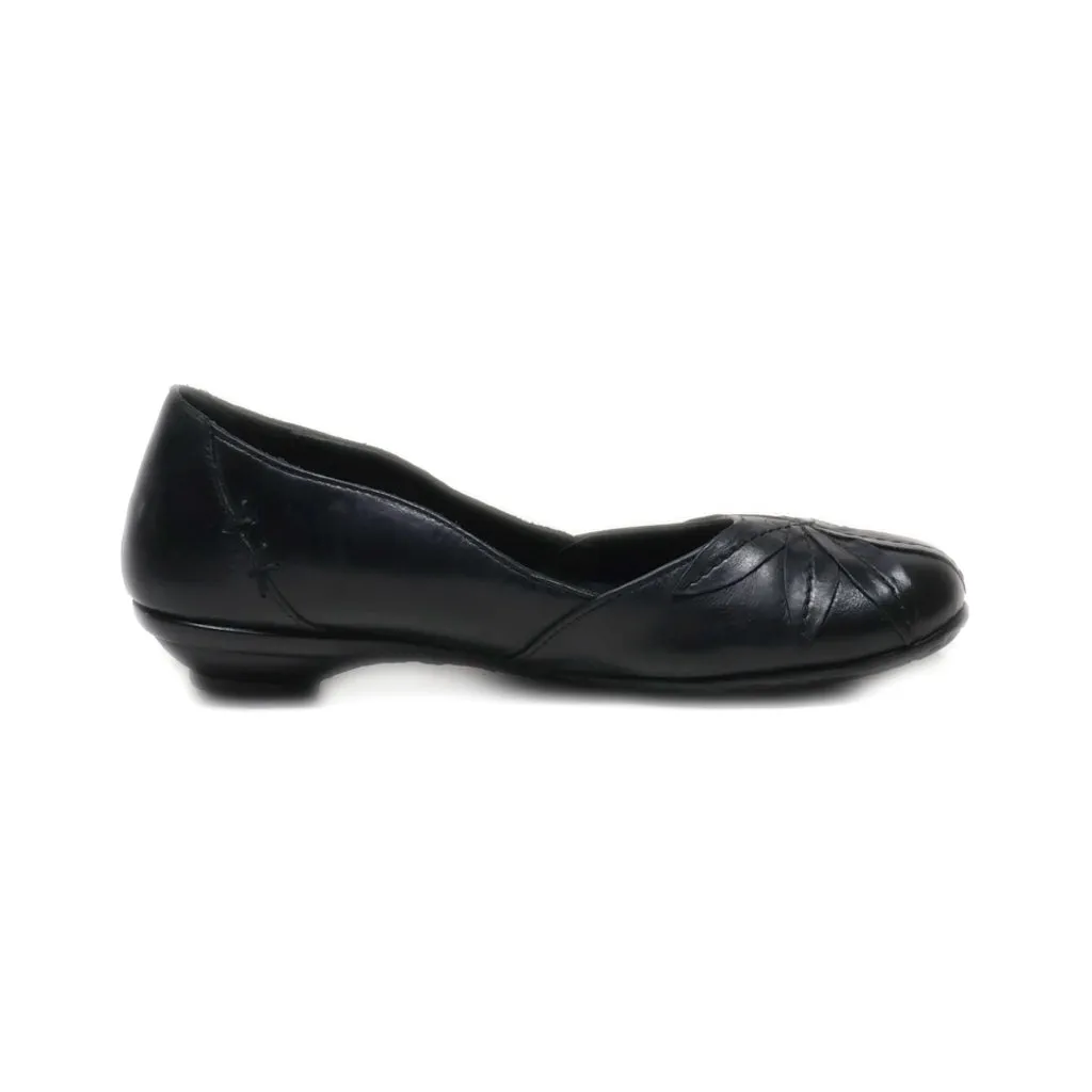 Born Slip Ons Leather Black Colour For Women