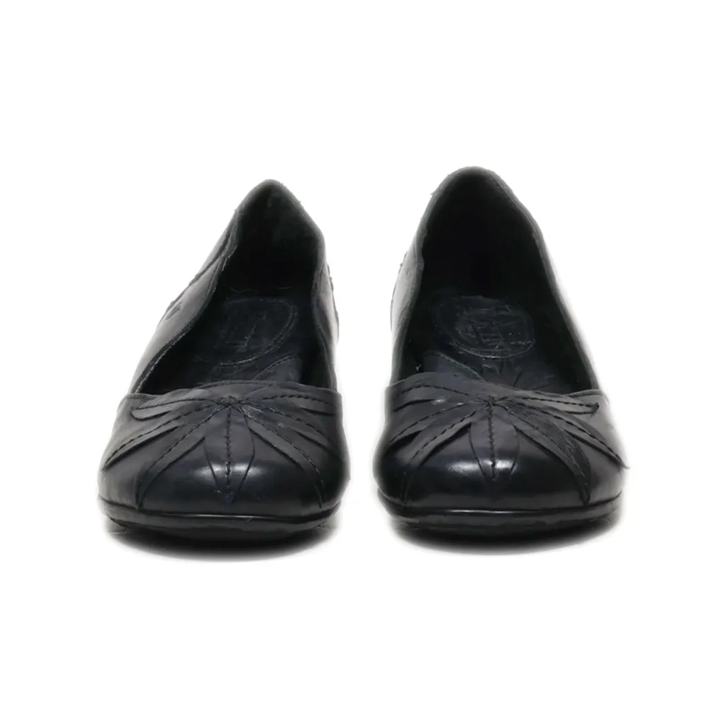 Born Slip Ons Leather Black Colour For Women