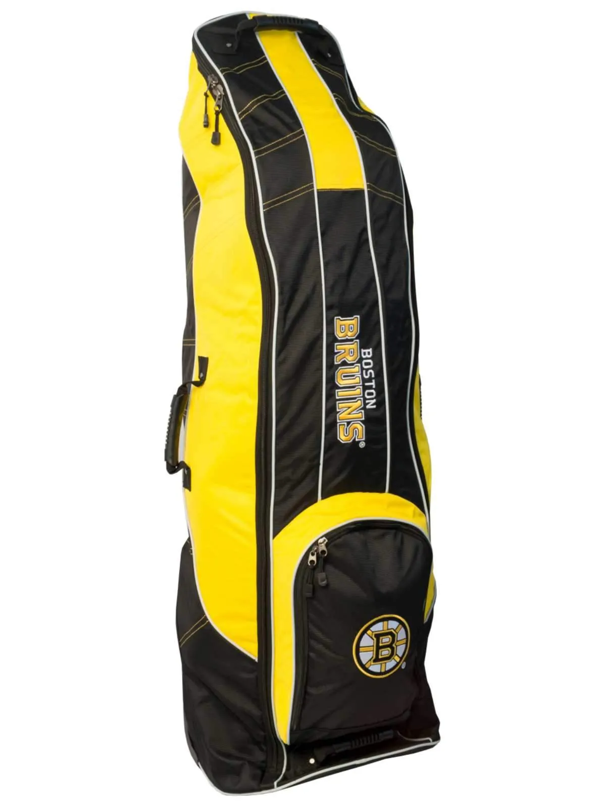 Boston Bruins Team Golf Black Golf Clubs Wheeled Luggage Travel Bag