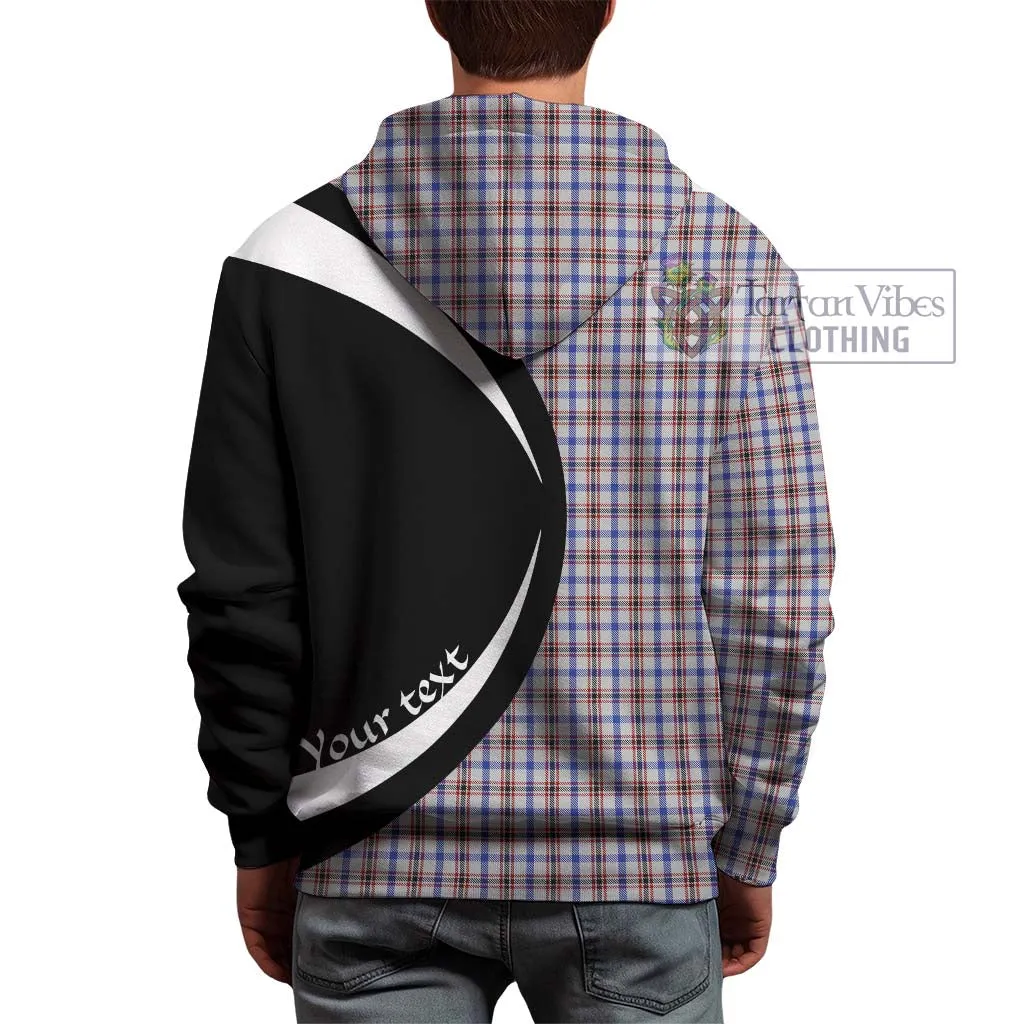 Boswell Tartan Hoodie with Family Crest Circle Style