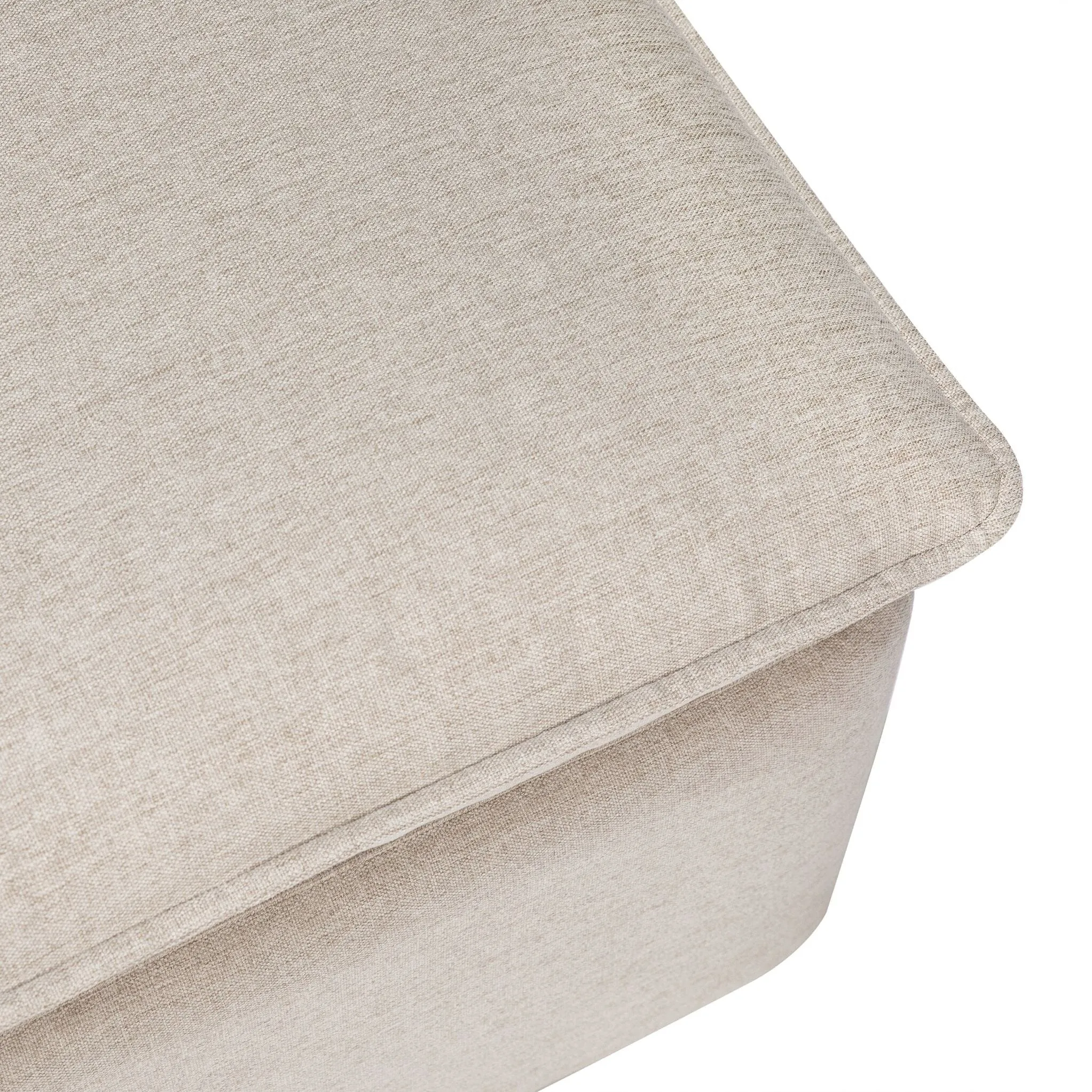 Cali Storage Ottoman | Beach Eco-Performance Fabric with USB