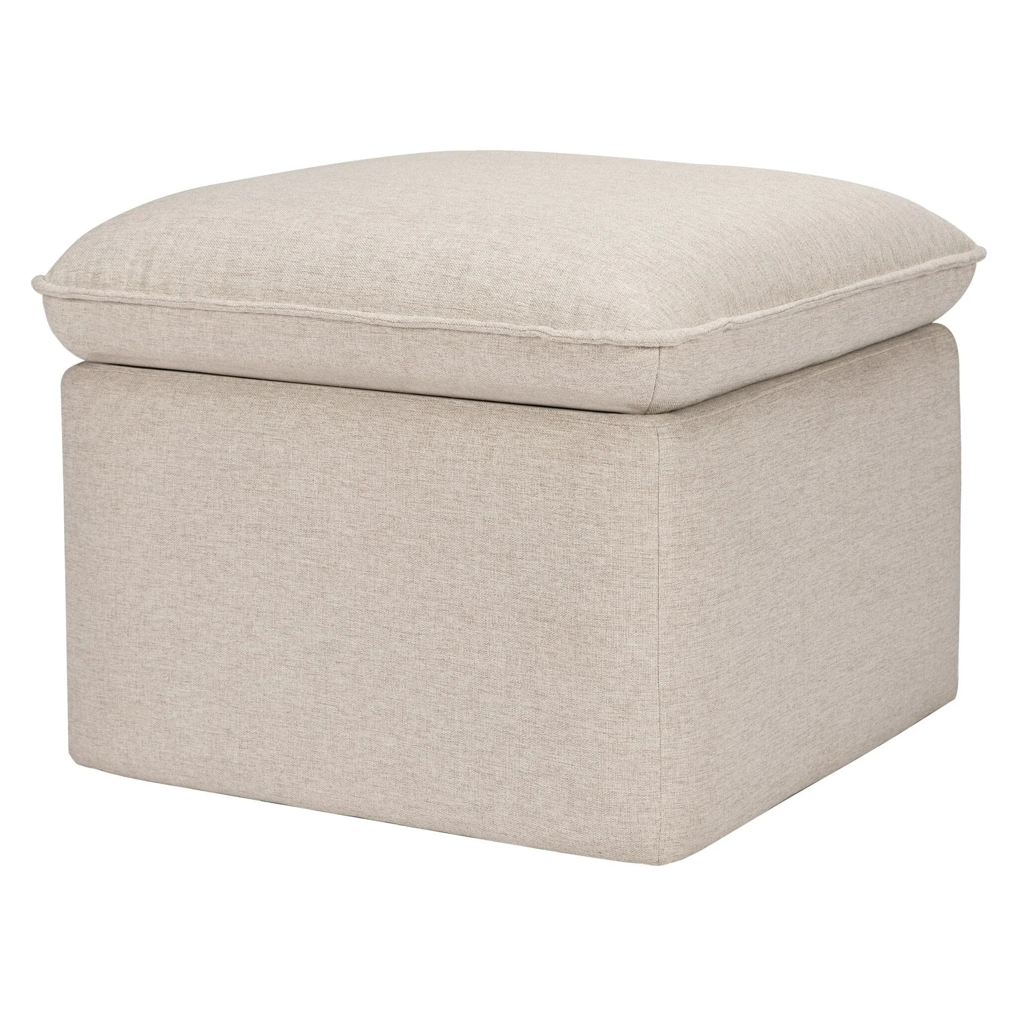 Cali Storage Ottoman | Beach Eco-Performance Fabric with USB