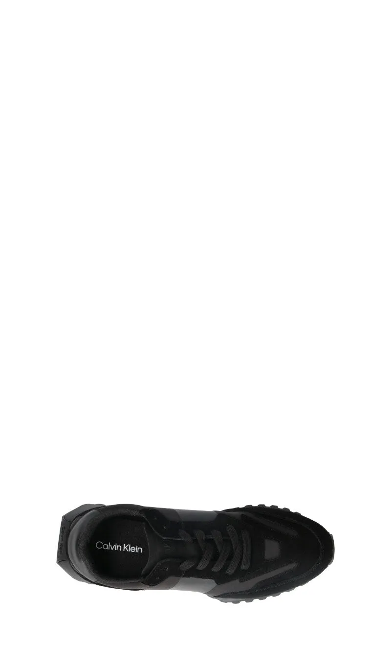 CALVIN KLEIN Sneaker uomo nera in suede